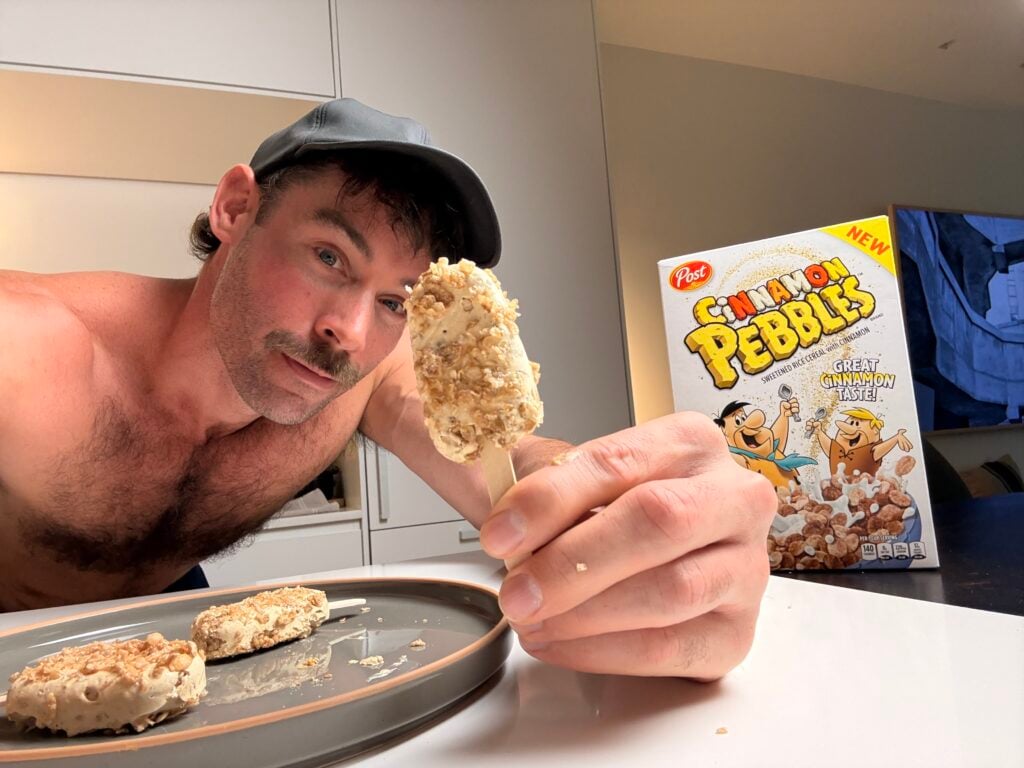 Jacob and his delicious ice cream bar