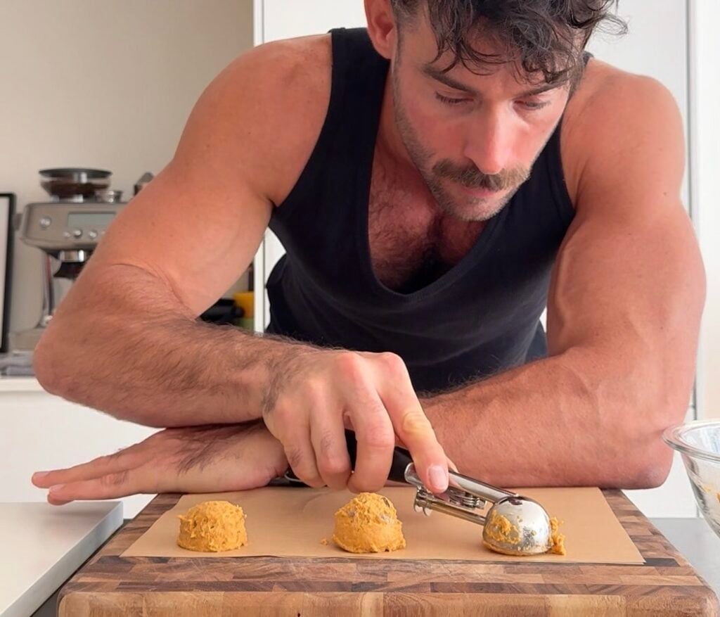 jacob scooping donut holes