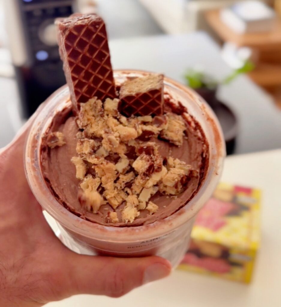 nutty butty ninja creami in hand