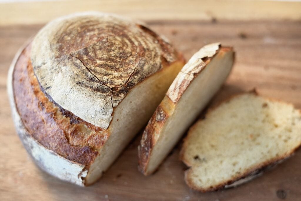 orange juice sourdough overhead