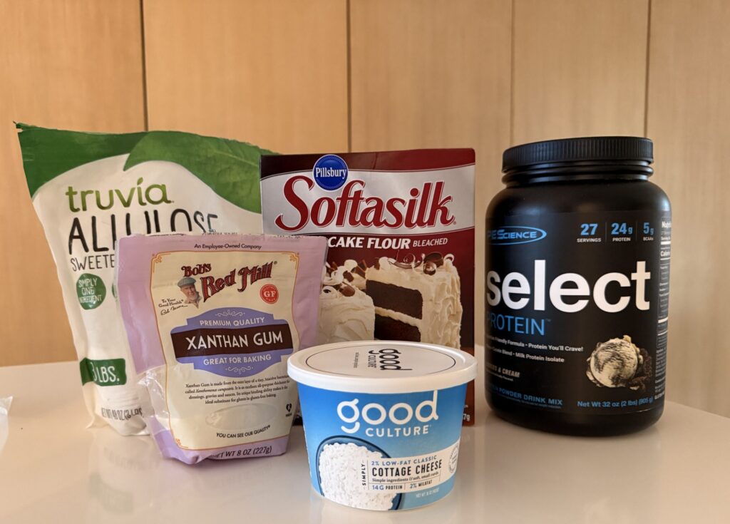 Oreo Protein Cake Slice Ingredients