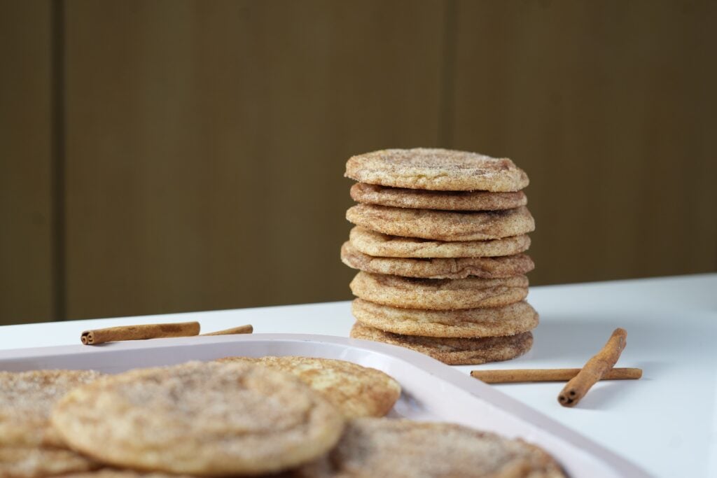 stack of snickerdoodles