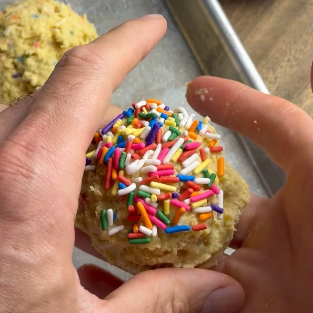 adding sprinkles