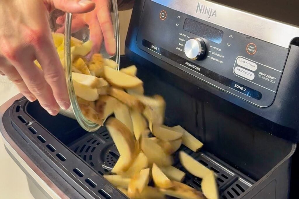 air frying potatoes