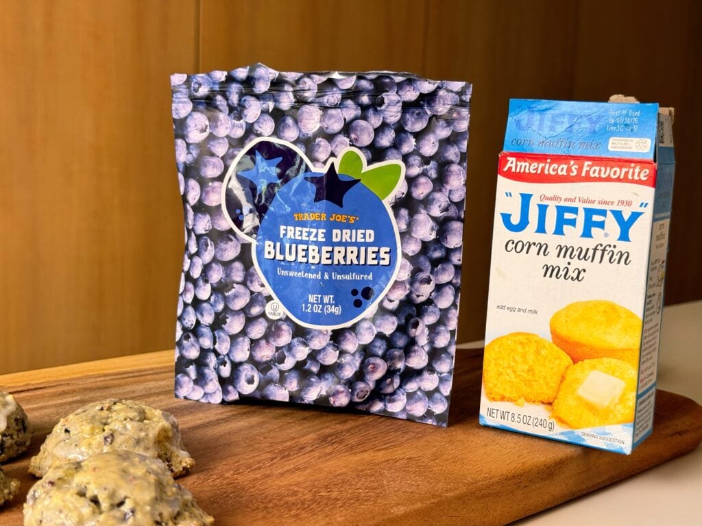 Blueberry Cornbread Cookie Ingredients