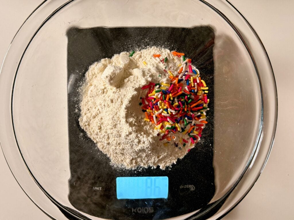 dry ingredients for the donut holes