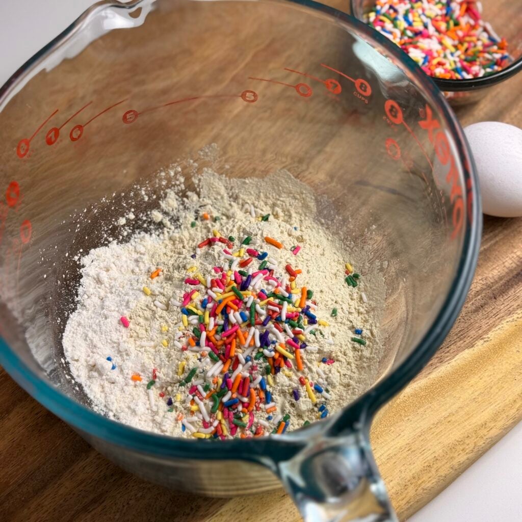 dry ingredients for the sugar cookie