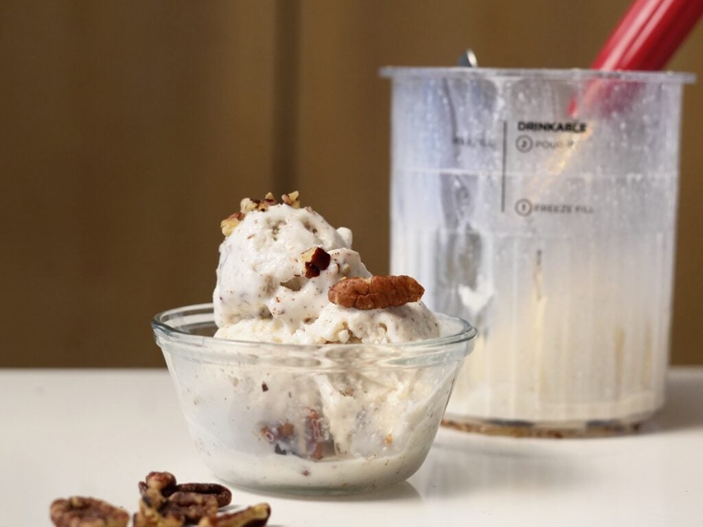 hero 2 shot of butter pecan ninja creami