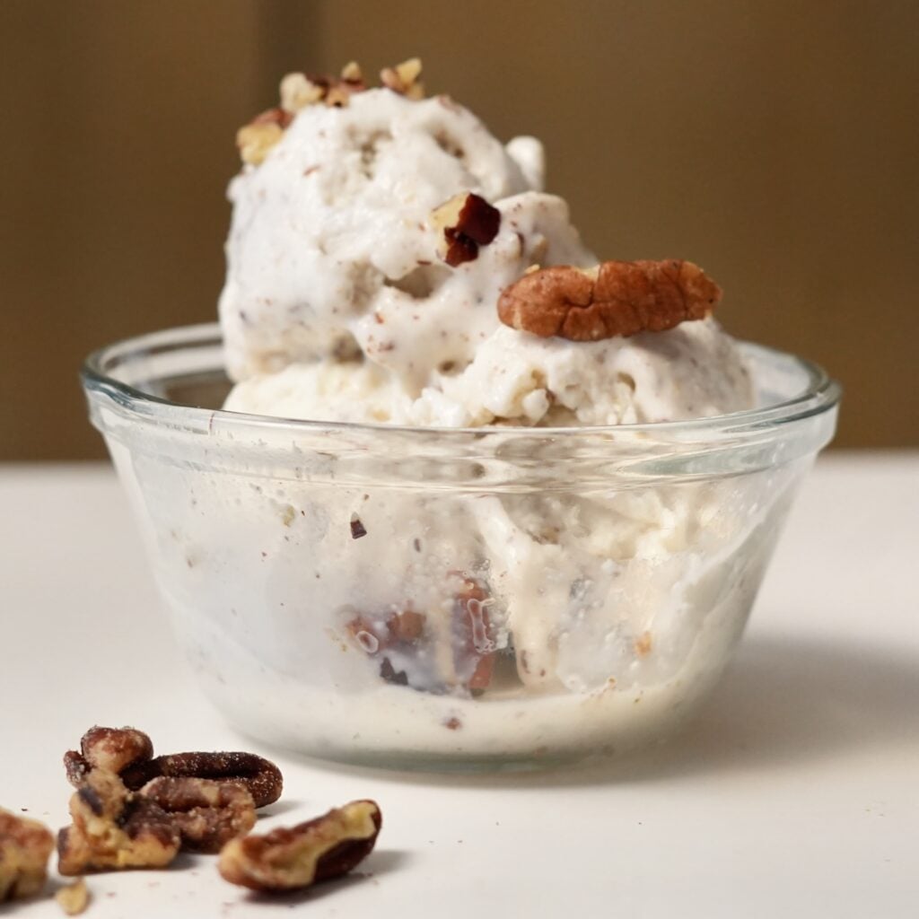 hero shot of butter pecan ninja creami