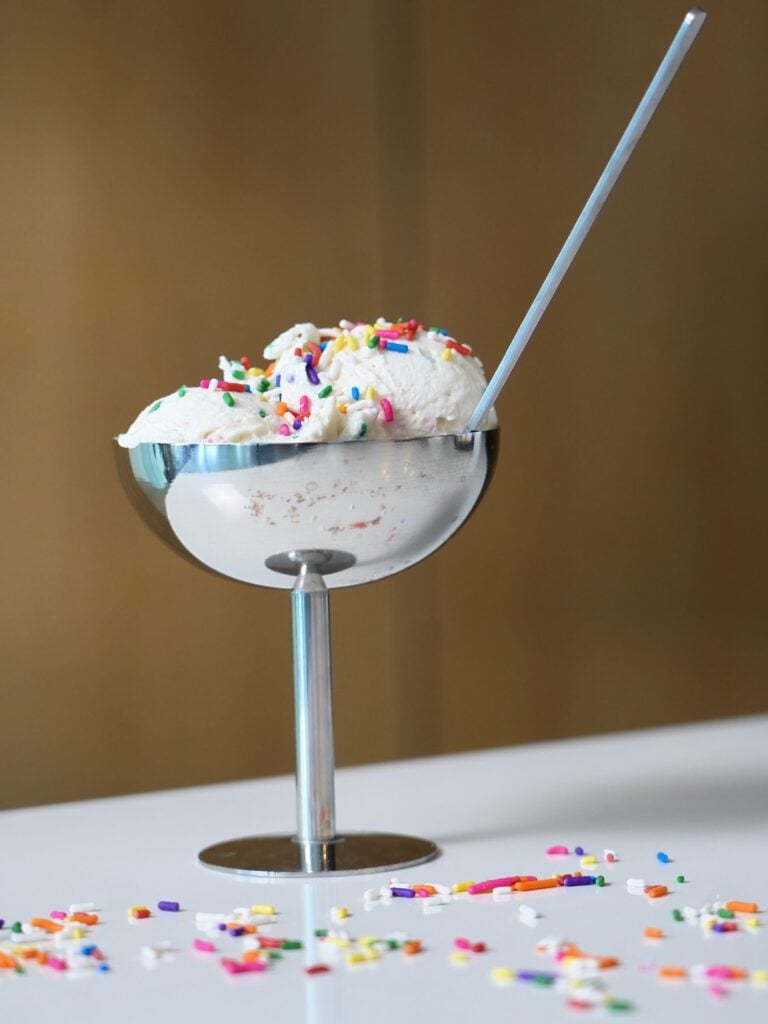 high protein birthday cake fluffy yogurt