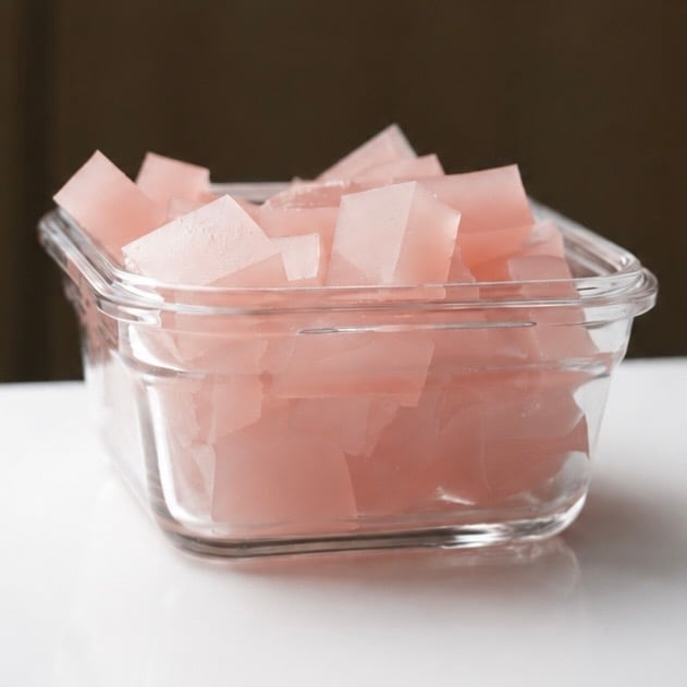 pink gelatin grapefruit weight loss hack on counter