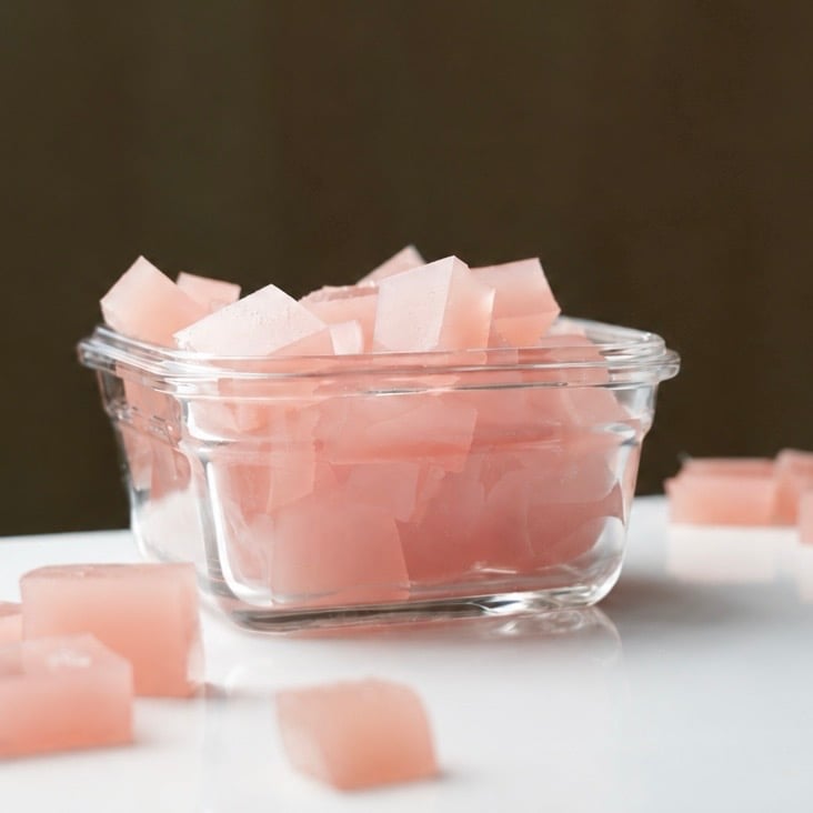 pink gelatin grapefruit weight loss hack wide shot