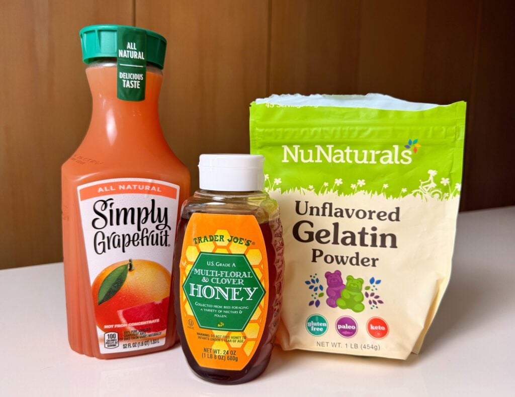 pink gelatin ingredients