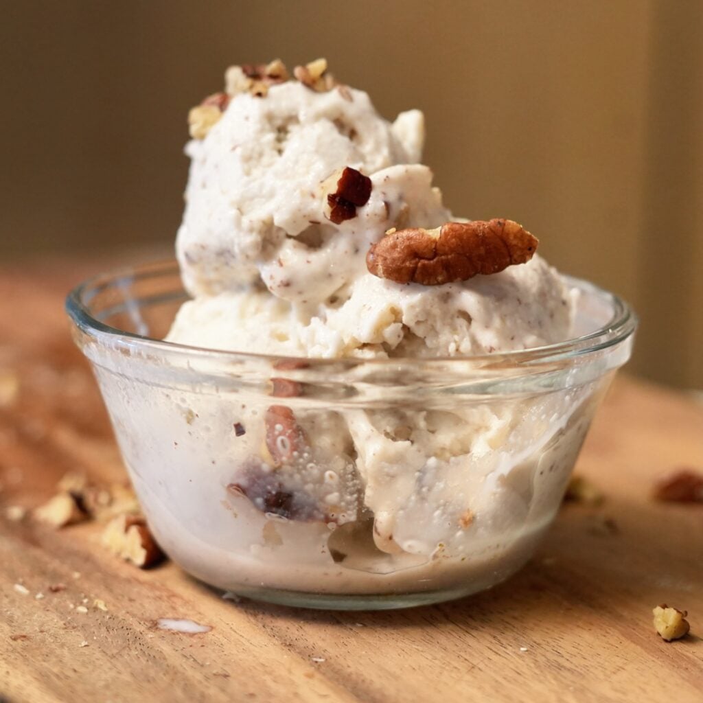 shot of butter pecan ninja creami high protein