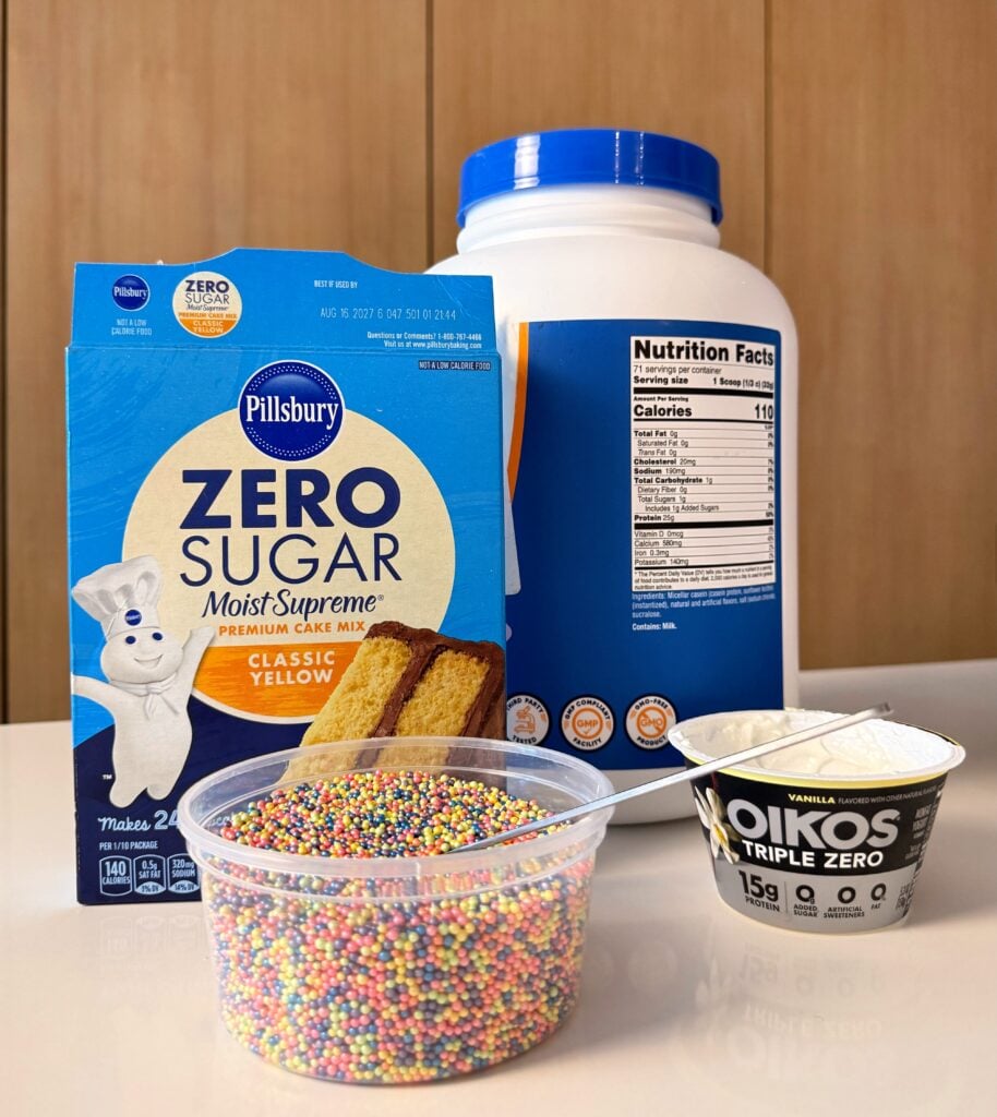 viral dot cake finished high protein ingredients