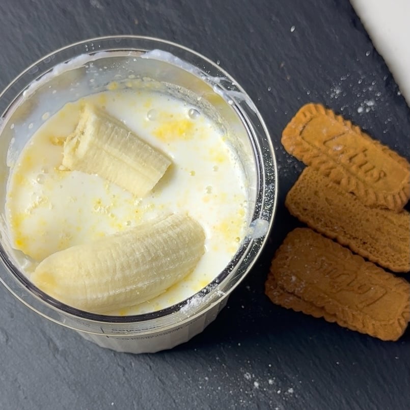 adding ingredients to mixing container