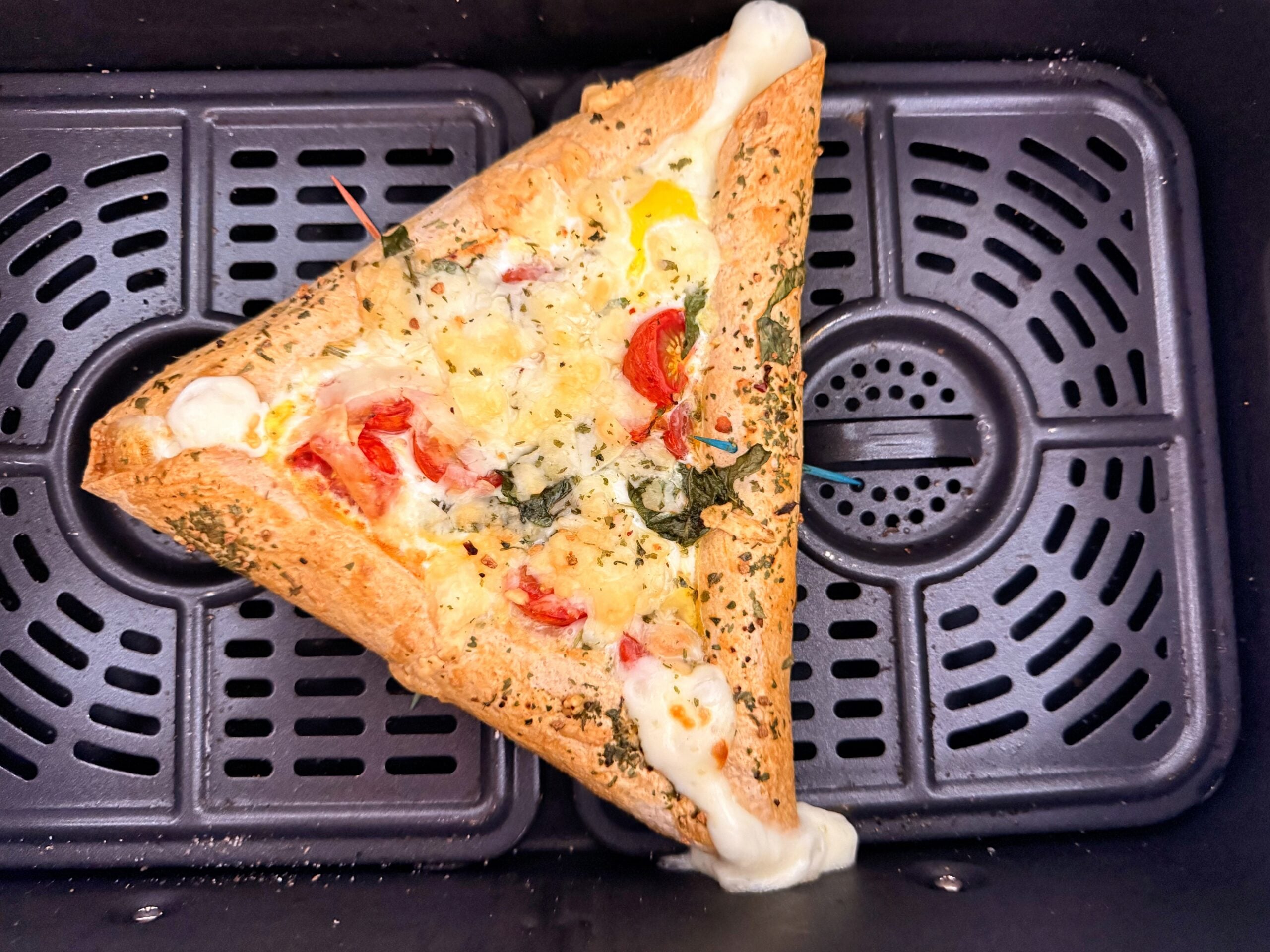 air fried italian stuffed crust omelet