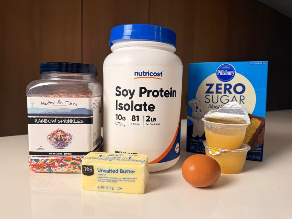 birthday cake protein cookie skillet ingredients