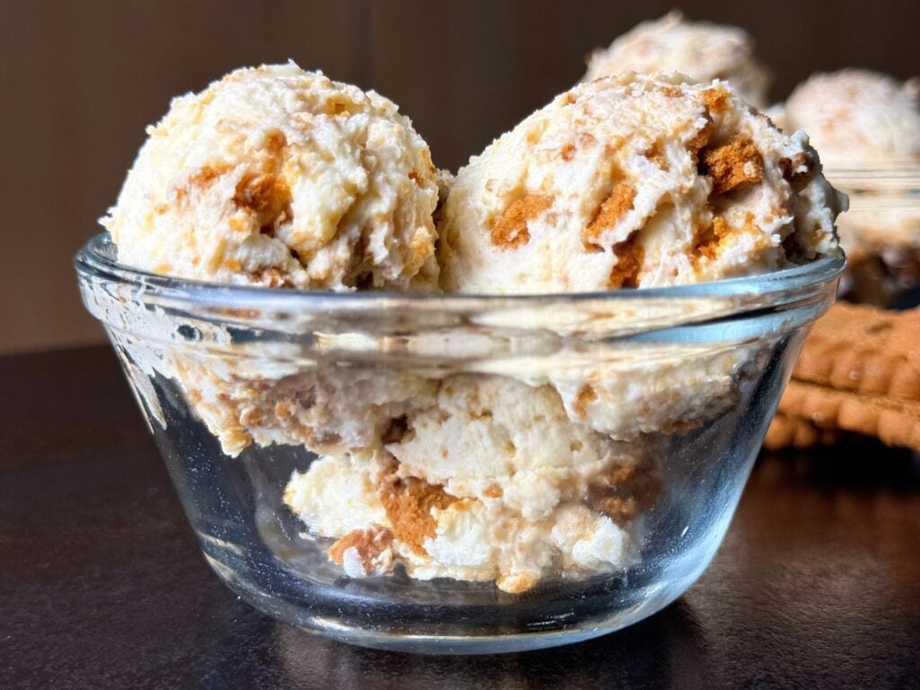 delicious finished biscoff fluffy yogurt