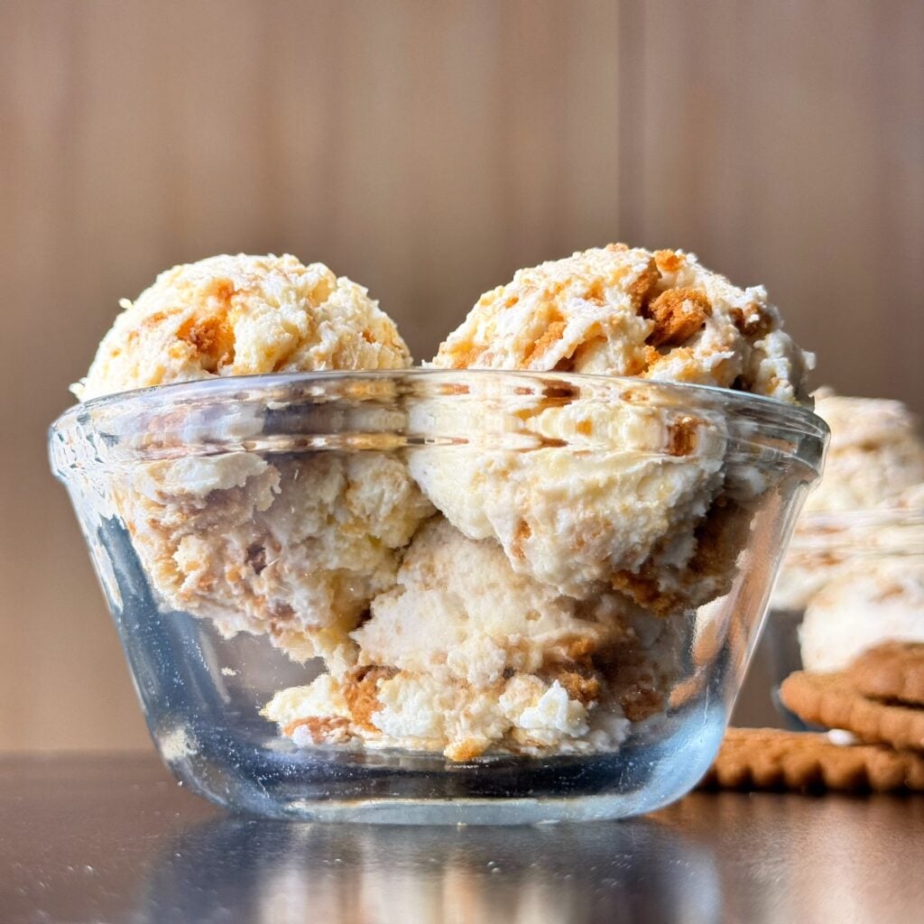 finished biscoff fluffy yogurt