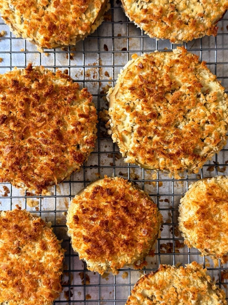 fried eggplant on tray