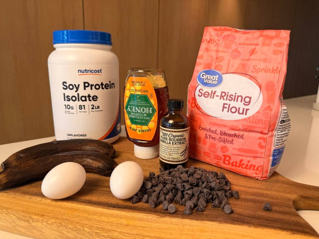 high protein banana muffin ingredients