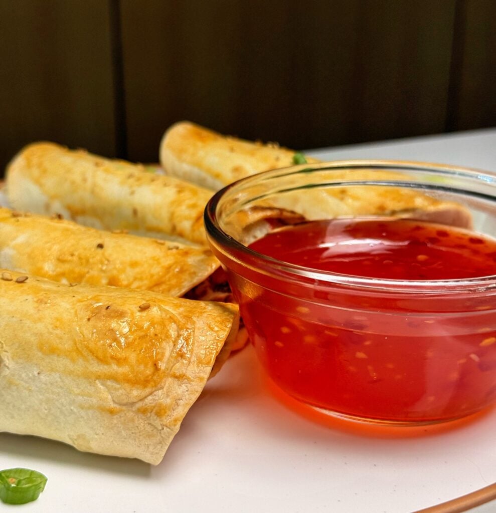 high protein low carb crab rangoons close up