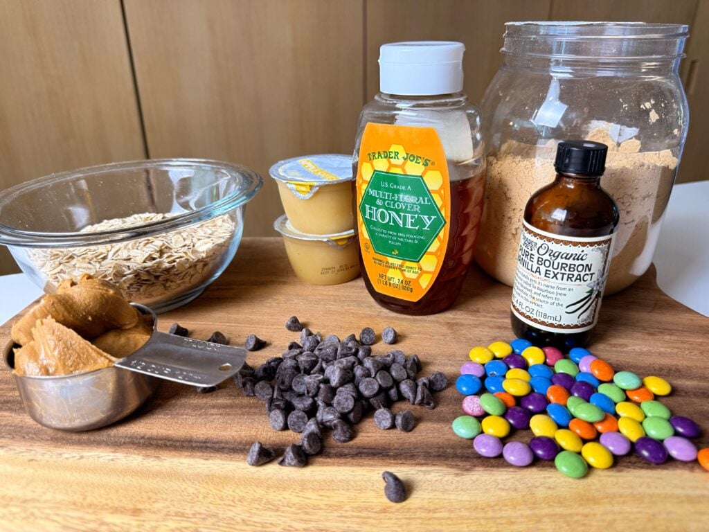 high protein monster cookie ball ingredients