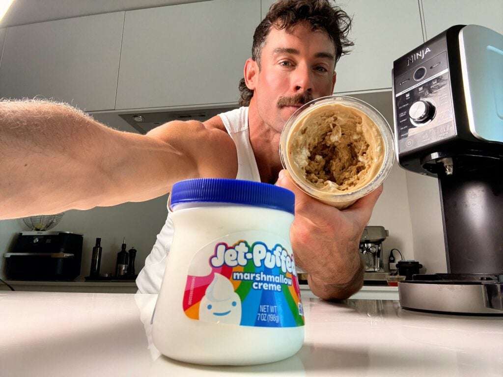 jacob and his fluffernutter high protein ninja creami