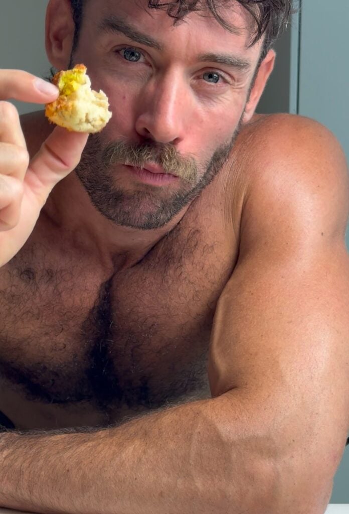 jacob eating lucky charms high protein donut holes