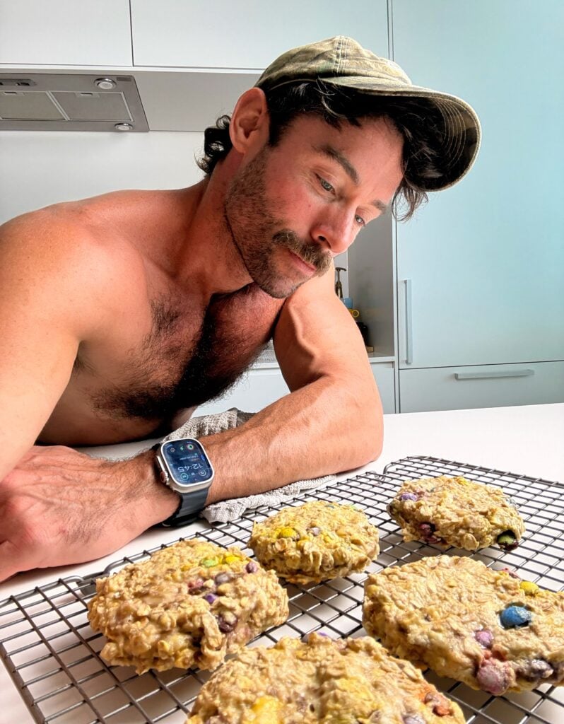 jacob showing off his cookies