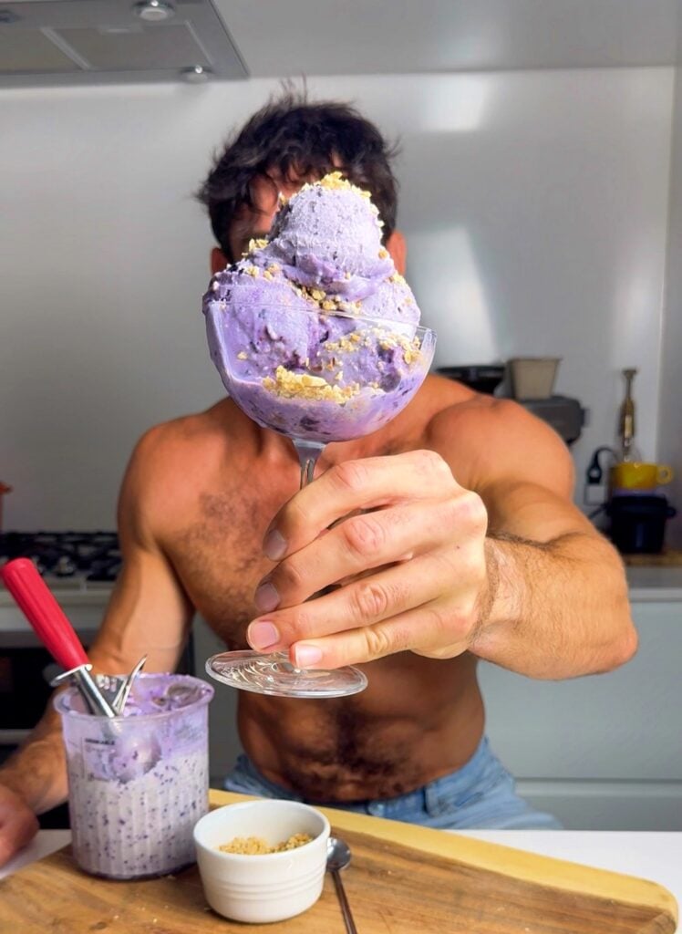 jacob showing off his creami