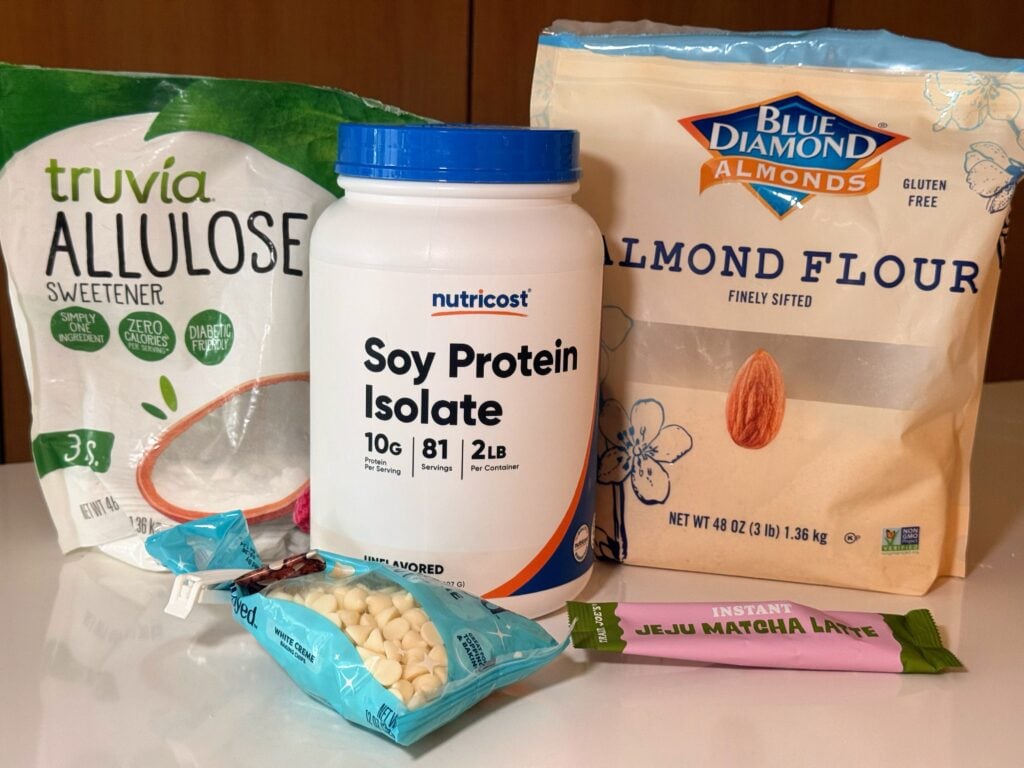 matcha no bake cookie dough ingredients