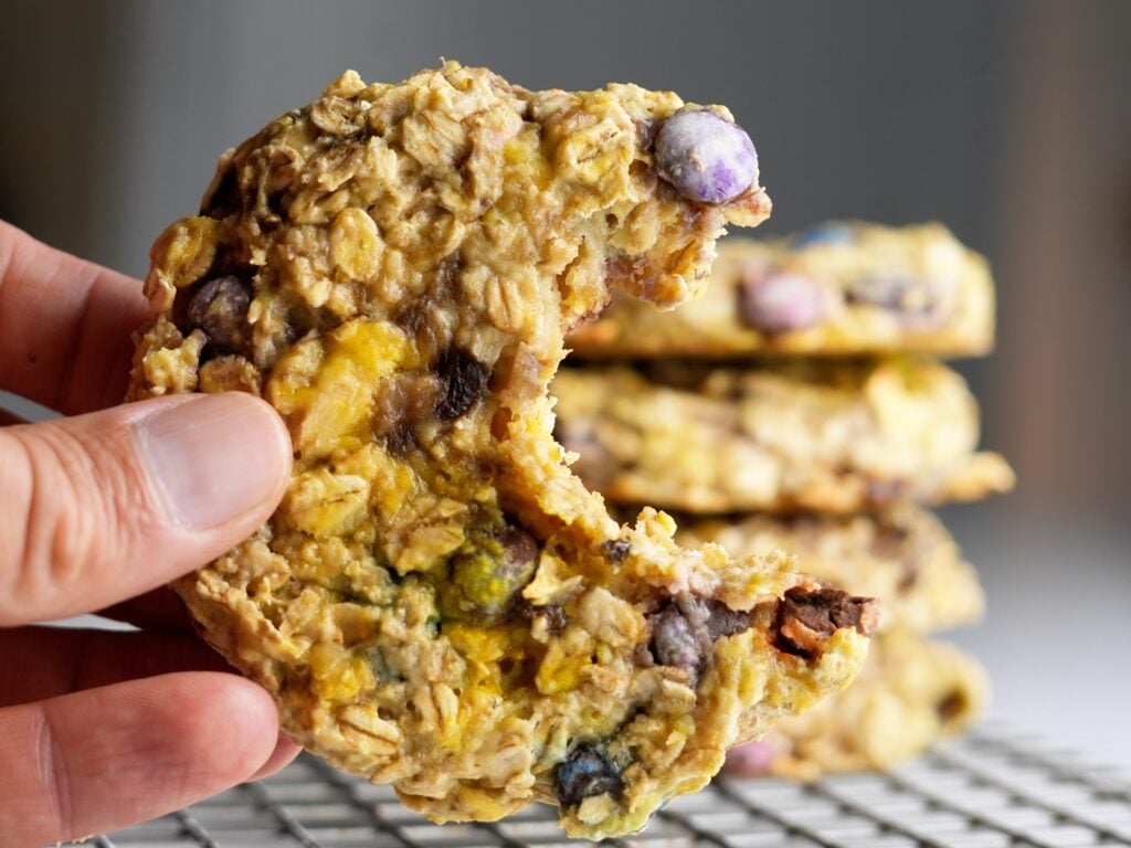 oatmeal breakfast cookies with bite