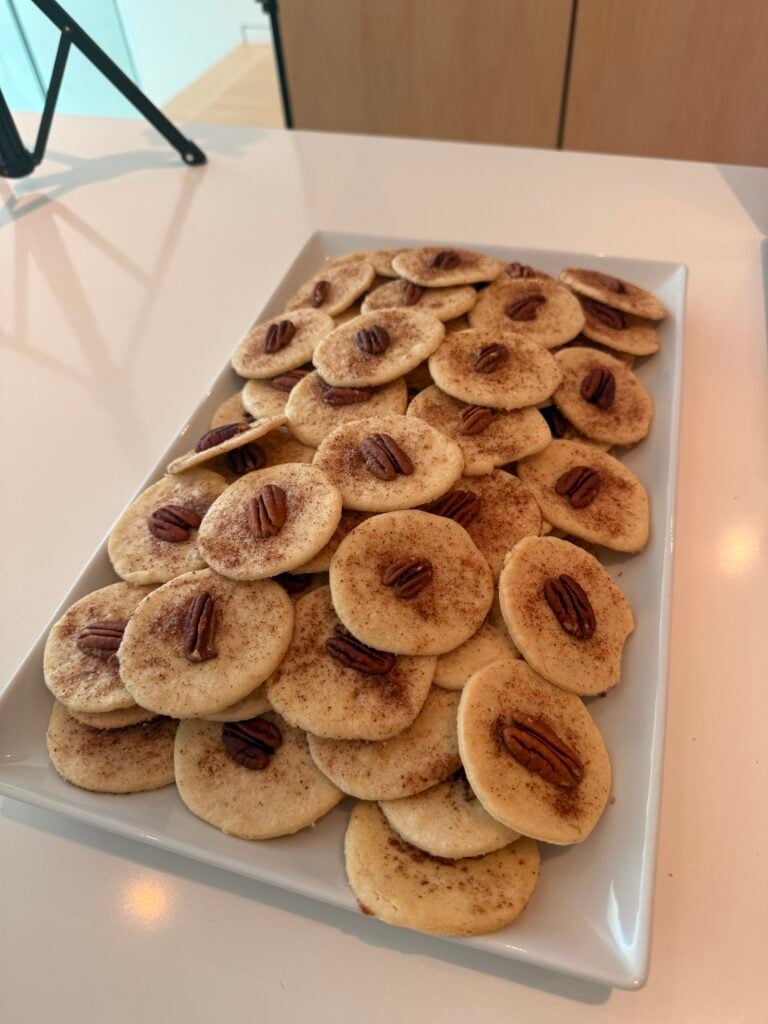 sand tarts finished on kitchen counter