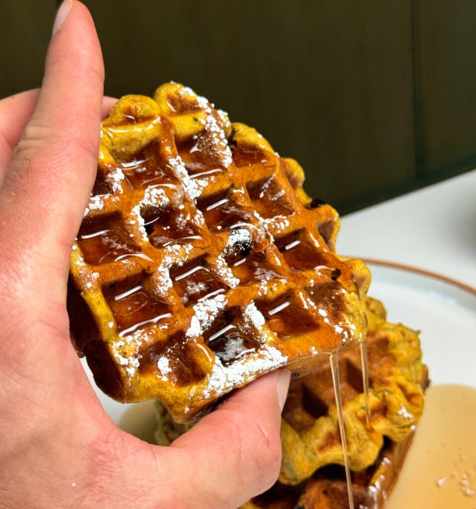 showing one waffle