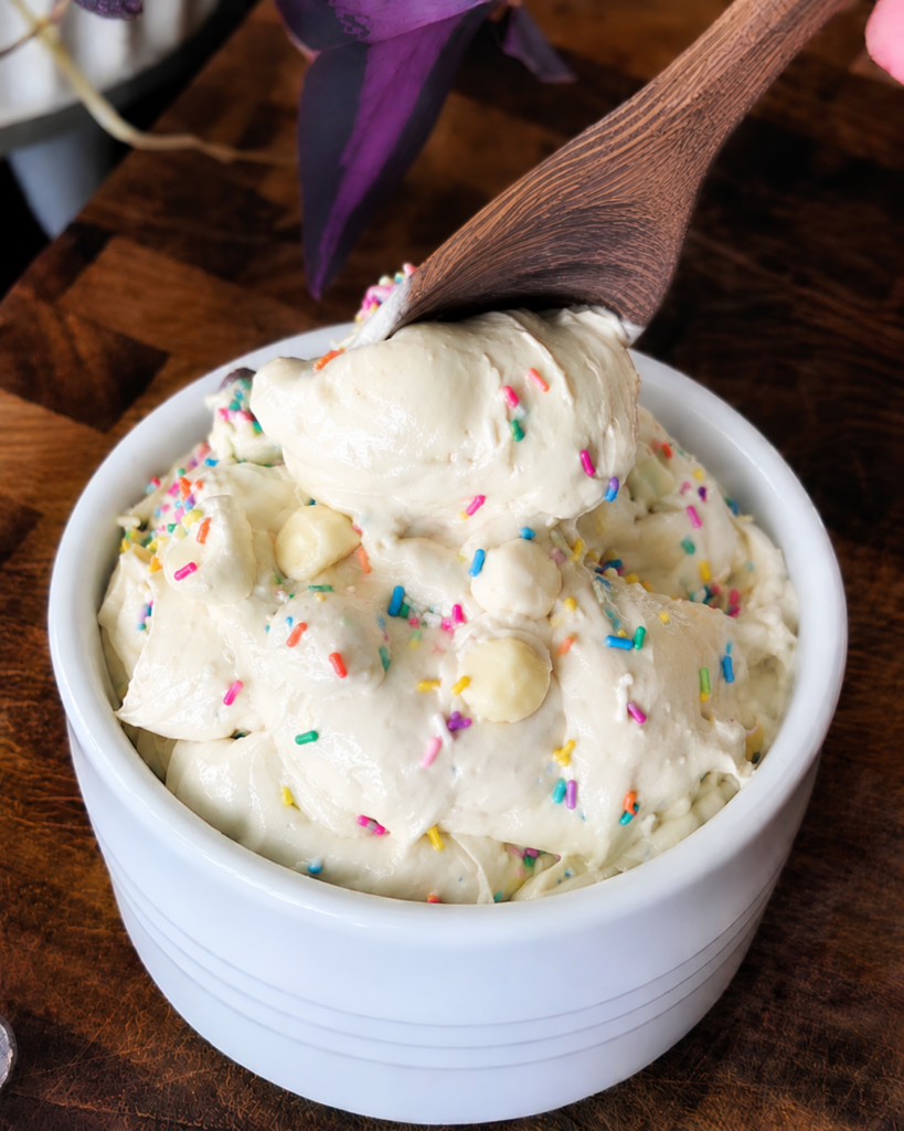birthday cake protein batter