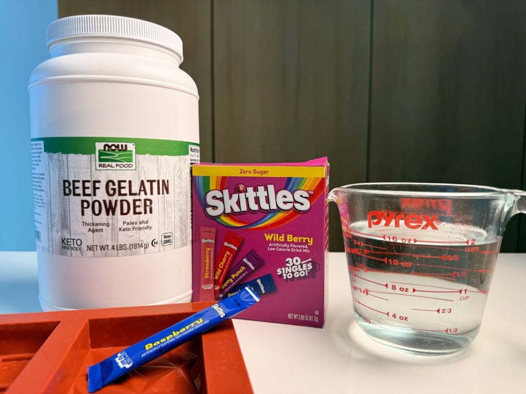 blue raspberry protein bars close up ingredients