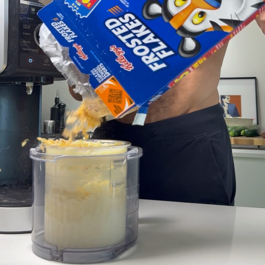 cerea milk frosted flakes ninja creami adding cereal