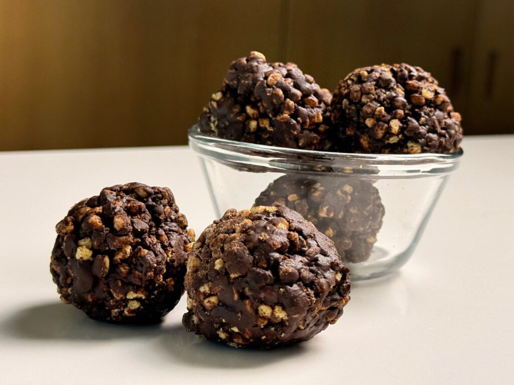 chocolate crunch protein truffle