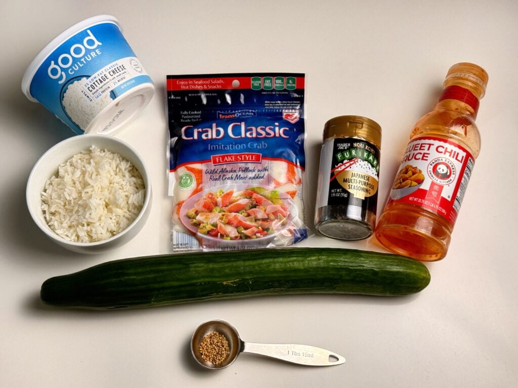 Cottage Cheese Sushi Bowl ingredients