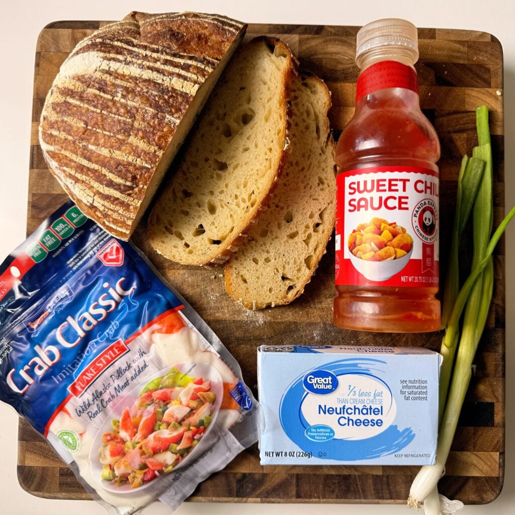 crab rangoon sourdough toast ingredients