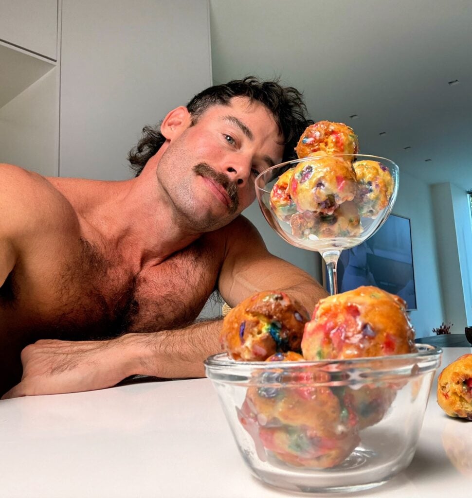 jacob cant wait to eat his donut holes