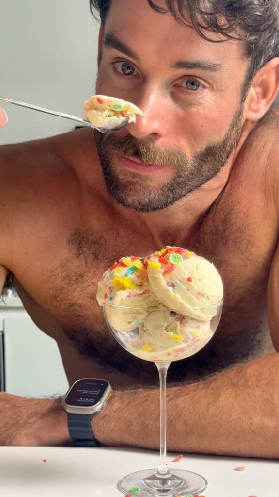 jacob eating the ice cream