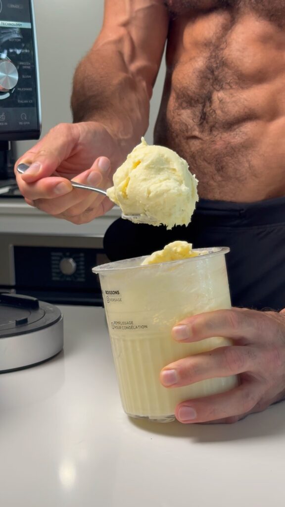 scooping gooey butter cake ninja creami