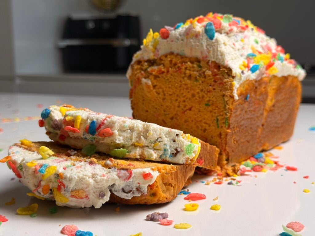 sliced loaf cake