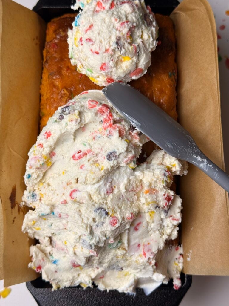 smoothing icing on top