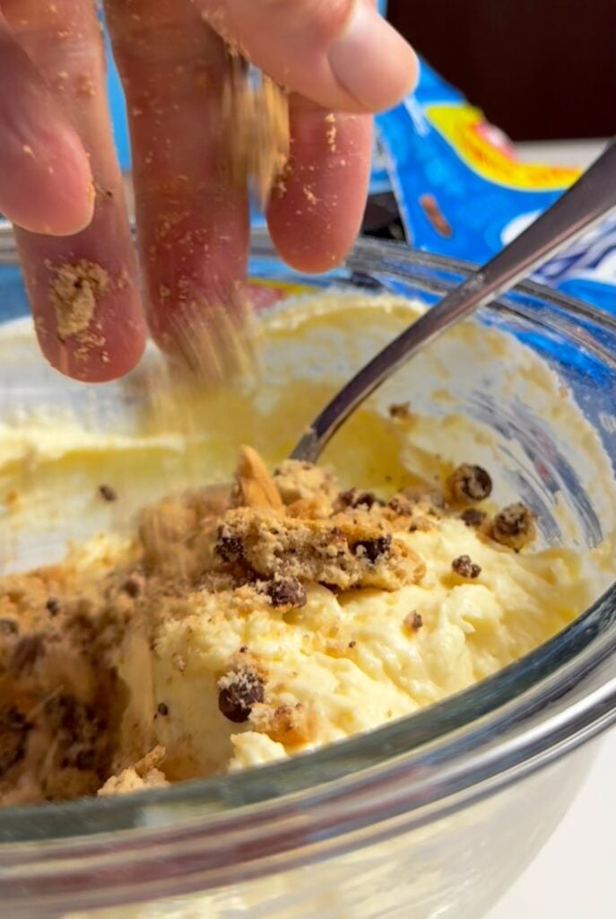 texture of cookies for the cheesecake