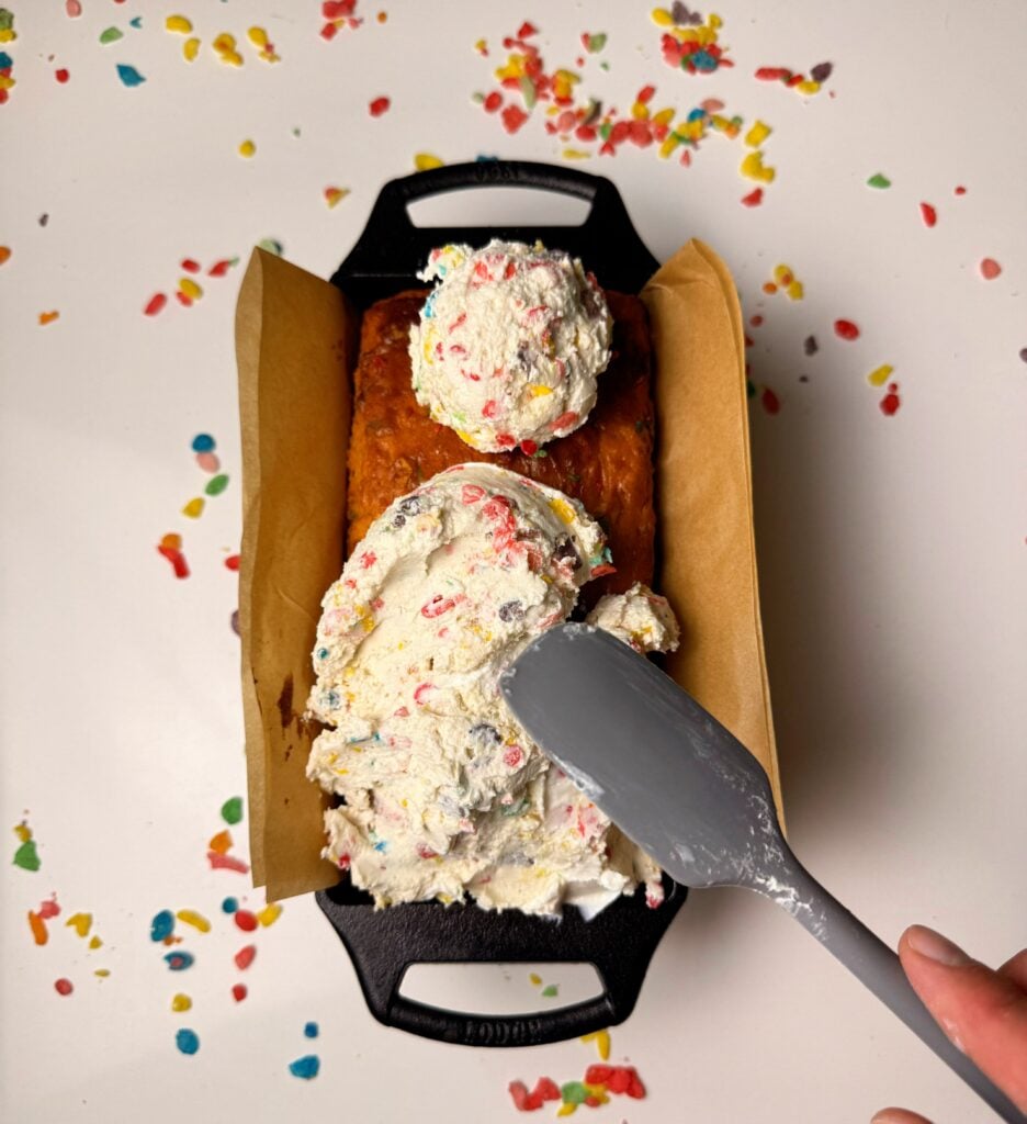 using the fluffy yogurt in a loaf cake