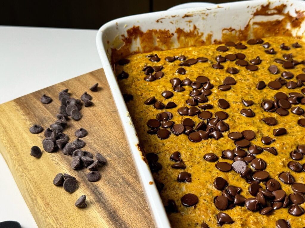 finished oat pumpkin bake